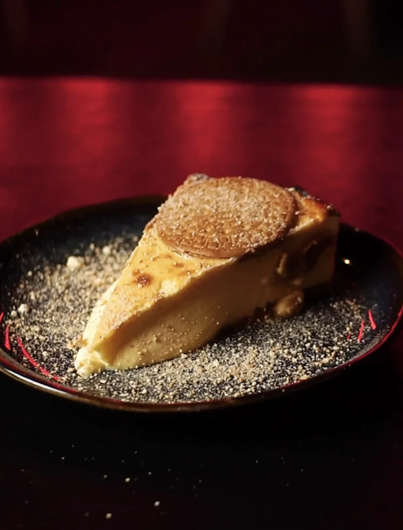 Tarta de queso de natillas de Vulcano Grill